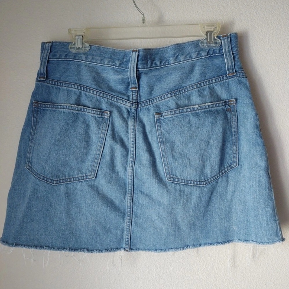 Madewell Light Blue Denim Mini Skirt